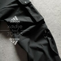 新品 正規品 adidas アディダス ウーブン パンツ 6ポケット カーゴパンツ 黒 ブラック ロゴ ストレッチ有り L_画像6