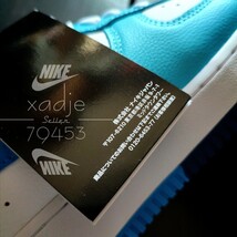 新品 正規品 NIKE ナイキ AIR FORCE1 LOW エアフォース1 ロー スプリット 白 ホワイト 水色 青 29cm US11 箱付き_画像10