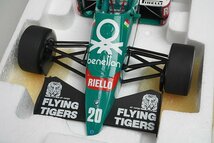 ミニチャンプス PMA 1/18 Benetton ベネトン BMW B186 G.ベルガー 1986 #20 ※ジャンク 右サイドミラー破損 / 一部塗装割れ 181860020_画像2