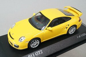ミニチャンプス PMA 1/43 PORSCHE ポルシェ 911 GT2 2007 イエロー 400066300
