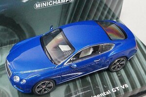 MINICHAMPS ミニチャンプス 1/43 Bentley ベントレー コンチネンタル GT V8 2011 ブルーメタリック 436139982