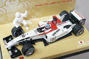 MINICHAMPS ミニチャンプス 1/43 Honda ホンダ B・A・R ホンダ 006 佐藤琢磨 2004 #10 座りビブ