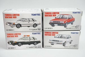 トミカリミテッドヴィンテージ 1/64 LV-N10b 日産 サニー 1500 4WD スーパーサルーン 赤 / LV-N03a レパード TR-X 白 など4点セット