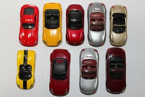 ▽ジャンク TOMICA トミカ ロードスター/Honda S2000/フェアレディZ/ポルシェ など色々9点セット 本体のみ