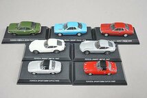 コナミ 1/64 絶版名車コレクション トヨタ 2000GT (MF10) 1967 / セリカ 1600GT (TA22) 1970 など7点セット ※外箱等欠品_画像1