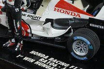 ミニチャンプス PMA 1/43 Honda ホンダ レーシング F1チーム RA106 J.バトン 1st Win Hungary GP 2006 #12 400060112_画像4