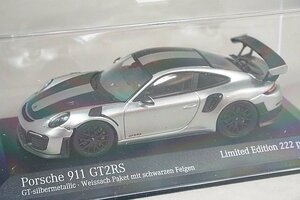 ミニチャンプス PMA 1/43 Porsche ポルシェ 911 (991.2) GT2 RS ヴァイサッハ パッケージ 2018 シルバー / ブラック 413067230