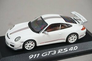 ミニチャンプス PMA 1/43 Porsche ポルシェ 911 GT3 RS 4.0 ホワイト ディーラー特注 ※外箱欠品