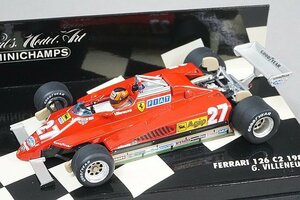 ミニチャンプス PMA 1/43 Ferrari フェラーリ 126 C2 G.ヴィルヌーヴ 1982 #27 430820027