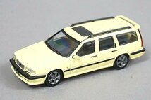 POPRACE ポップレース 1/64 VOLVO ボルド 850 T-5R Estate エステート クリームイエロー PR64-850-CYL_画像1