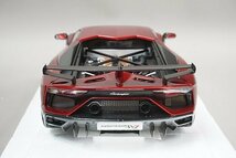 AUTOart オートアート 1/18 Lamborghini ランボルギーニ Aventador アヴェンタドール SVJ メタリックレッド 79177_画像3