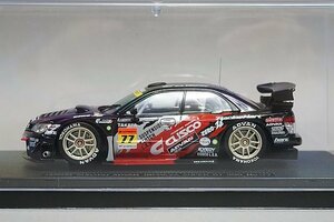 EBBRO エブロ 1/43 SUBARU スバル クスコ ダンロップ スバル インプレッサ スーパーGT300 2007 #77 ブラック 43974