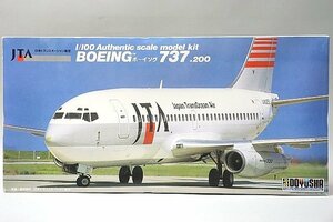 ★ 童友社 1/100 JTA 日本トランスオーシャン航空 ボーイング 737 プラモデル 100-B3JT