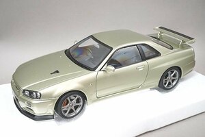 AUTOart オートアート 1/18 Nissan 日産 スカイライン GT-R (R34) Vスペック II ニュル ミレニアムジェイド 77404