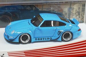 Fuelme Models 1/64 ポルシェ 911 (993) RAUH-WELT BEGRIFF DESTINO ベビーブルー FM64002-WB993-19