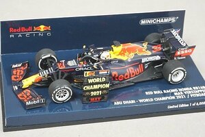 PMA ミニチャンプス 1/43 レッドブル ホンダ RB16B アブダビGP M.フェルスタッペン 世界チャンピオン ピットボード付 #33 410212333