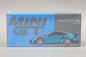 TSM トゥルースケール / MINI GT 1/64 PORSCHE ポルシェ 991 GT2 RS ヴァイザッハ パッケージ マイアミブルー 右ハンドル MGT00344-R