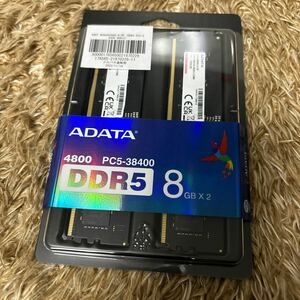 ADATA PC5-38400 DDR5 8GB 2枚　AD5U48008G-D 新品未使用　ドスパラ専売品