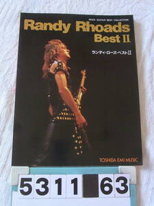 b5311　ランディ・ローズ・ベスト II 2　オジー・オズボーン　TAB譜付ギタースコア RANDY RHOADS