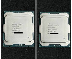 ((同一ロット・2枚セット)) Xeon E5-2699V4 22-Core 2.2GHz~Max 3.6GHz/55M/FCLGA2011/SR2JS 動作品