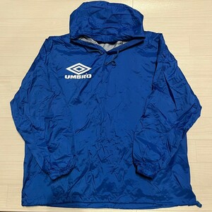 UMBRO アンブロ ロゴプリント入り ウインドブレーカー プルオーバー メンズ　ブルー　サイズM