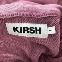 KIRSH キルシー スウェットパーカー ロゴ刺繍入り カンガルーポケット 韓国製　サイズ1 ピンク_画像5