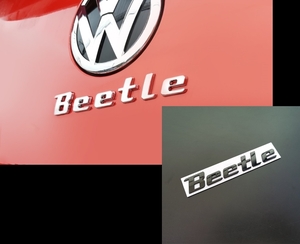 VW Volkswagen Beetle задний эмблема Bk