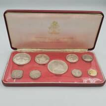 #大竹 4395D バハマ プルーフ貨幣セット 1974 9枚セット　ケース入り コイン 記念品 セット 貴重品 シルバー THE BAHAMAS_画像1