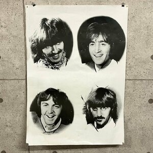 The Beatles ザ・ビートルズ ポスター 約83.5cm×59.5cm 当時物 レトロ　012619w/T8（100）