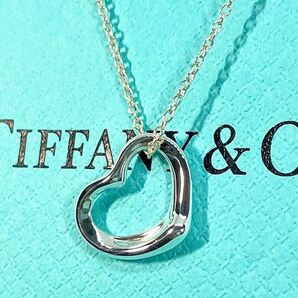 ティファニー オープンハート ネックレス シルバー スモールサイズ 約41cm Tiffany オールドタイプ ★501の画像2