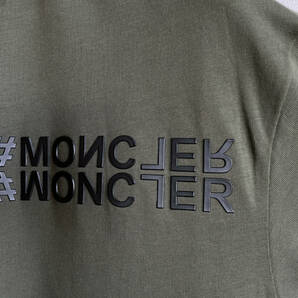 新品 本物 モンクレール グルノーブル ロゴ プリント Tシャツ M MONCLER カーキ ロゴ ロンT ロング グルノーブル GRENOBLEの画像6