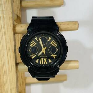 CASIO カシオ Baby-G 腕時計 ブラック ゴールド レディース 5257 BGA-153 アナログ 中古 美品 曜日デジタル表示 動作確認済