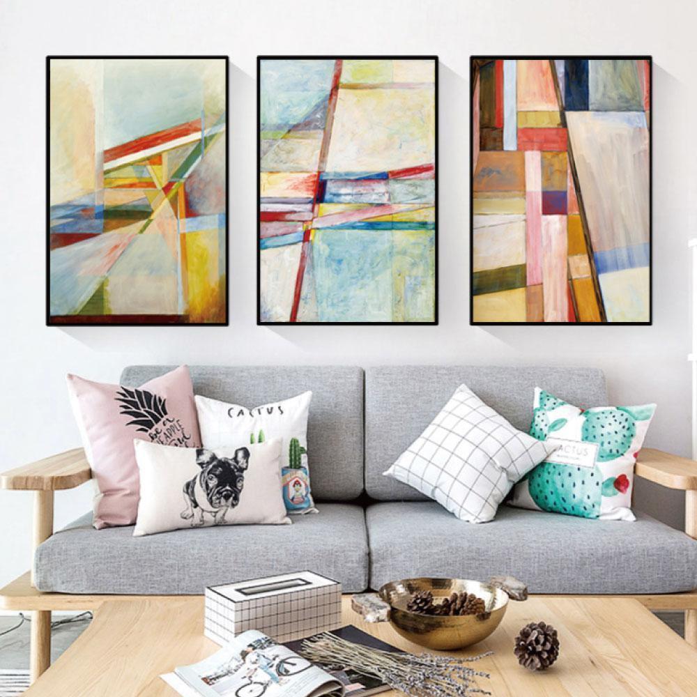 Set of 3 Art Panel Painting Art Interior Wall Hanging Poster Feng Shui Art Art Board Canvas Art with Clasp 80, artwork, painting, others