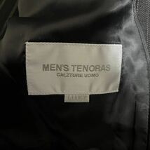 【希少XLサイズ】メンズティノラス　MEN'S TENORAS スーツ セットアップ スリーピース ブラック ストライプ ウール _画像8