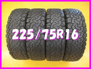 ◆送料無料 C2s◆　ホワイトレター付き　225/75R16　115/112S　BFグッドリッチ　ALL-TEYYDIN T/A K02　夏４本　※2017年製