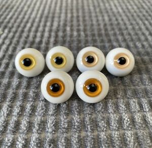 【送料無料】ドール用グラスアイ18mm　3点セット★ No.A176