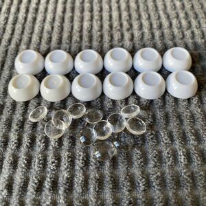 【送料無料】ドール用アクリルアイ 透明キット16mm　6点セット★ No.823