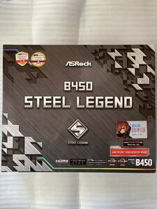 ほぼ新品ASRock B450 Steel Legend マザーボード RGBあり。bios最新、ryzen5000シリーズ対応
