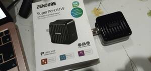 ZENDURE ZD1P61PD-B SuperPort 61W USB ACアダプター　MacBook 充電器