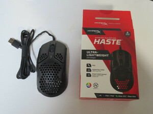  ●HyperX Pulsefire Haste 有線 ブラック ゲーミングマウス●開封しただけの未使用●