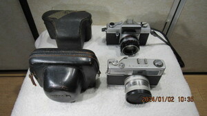 フイルムカメラ　ミノルタ　HI-MITIC 7　/fuirumu kameraTOPCON　53mm 2台　皮ケース　ジャンク品