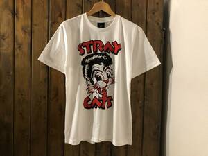 新品★ストレイキャッツ　プリントTシャツ★ブライアンセッツァー/ネオロカビリー/ロックバンド/666