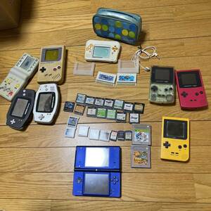 Nintendo ゲームボーイ DMG-01/MGB-001/CGB-001/AGB-001 9点セット/ソフト　27点付き