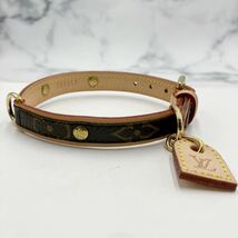 $【売り切り】美品！LOUIS VUITTON ルイヴィトン コリエ バクスターPM M58072 TH1057モノグラム ペット用品 首輪 箱付属_画像5