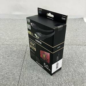 ●【売り切り】未開封！ELECOM エレコム HDMIケーブル 5.0m DH-HD21E50BK 48Gbps伝送対応 8K/4K対応 D HDR 