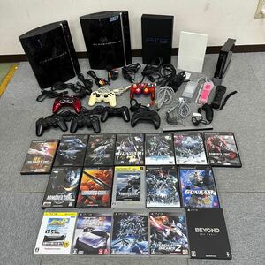 $【売り切り】ps3 ps2 wiiまとめ+ソフトセット！SCPH-70000 SCPH-39000 CECHL00ジャンクCECHA00 RVL-001 ガンダム アーマードコアetc...