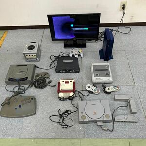 ◆【売り切り】レトロゲームまとめセット！セガサターン スーパーファミコン 64 ゲームキューブ ファミコン PS PS2家庭用ゲーム機 現状品