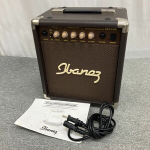 $【売り切り】Ibanezアイバニーズ アコースティックギターアンプ IBZ10Aギター機材 音出し確認済み