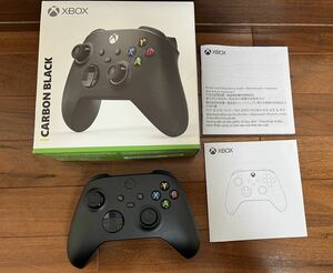 【極美品】純正Xbox ワイヤレス コントローラー (カーボン ブラック) 本体