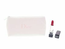 【New 新品】クリスチャンディオール Dior ノベルティ 2021 コスメポーチ 船底型 Parfums Dior BEAUTE フルーフィー ホワイト ピンクロゴ_画像10